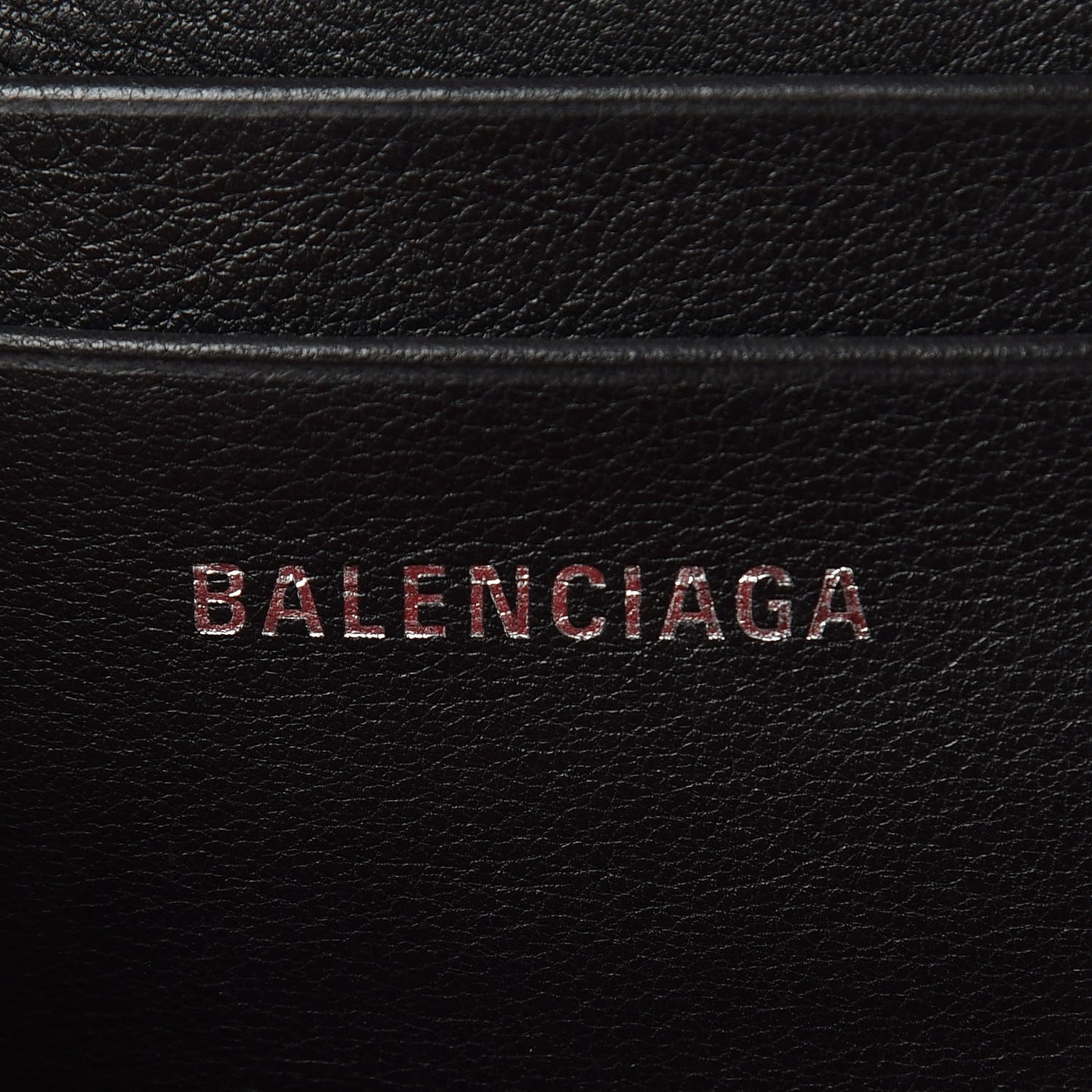 Calfskin M Triangle Pouch Black