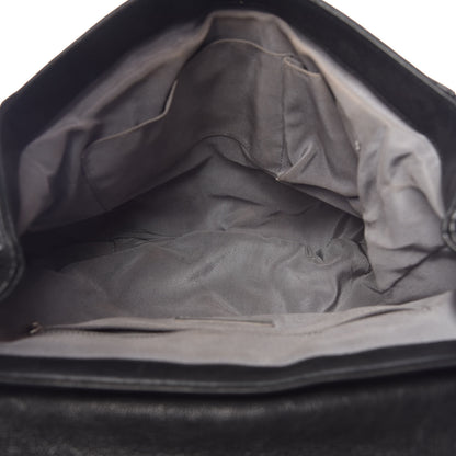 Chanel Washed Lambskin Quilted Large Chain Around Messenger Black 5 of 9