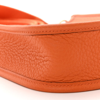 Hermes Taurillon Clemence Evelyne TPM Orange 9 of 11