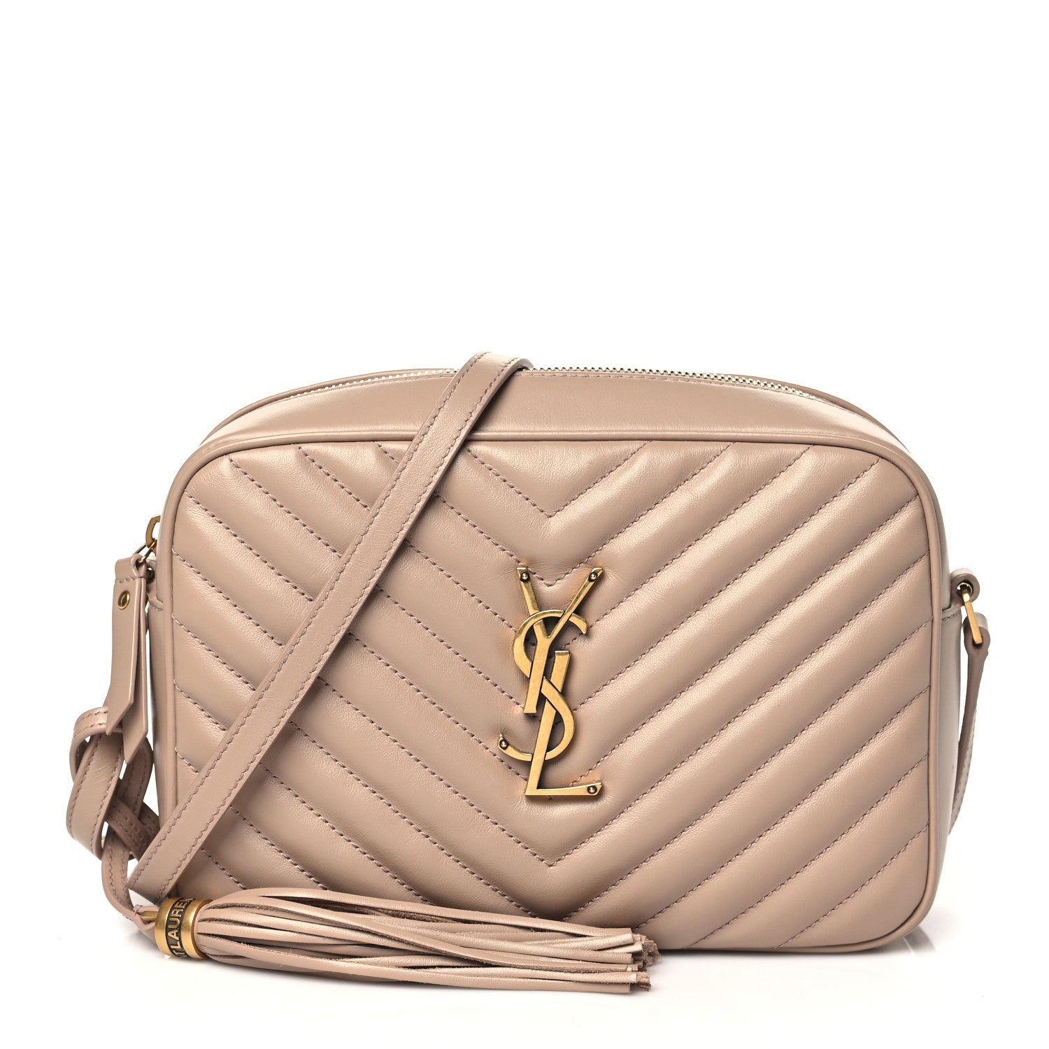 Saint Laurent Calfskin Matelasse Monogram Lou Camera Bag Rosy Sand 1 of 10