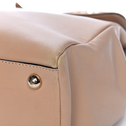 Valentino Garavani Vitello Large Rockstud Flap Satchel Poudre 14 of 17