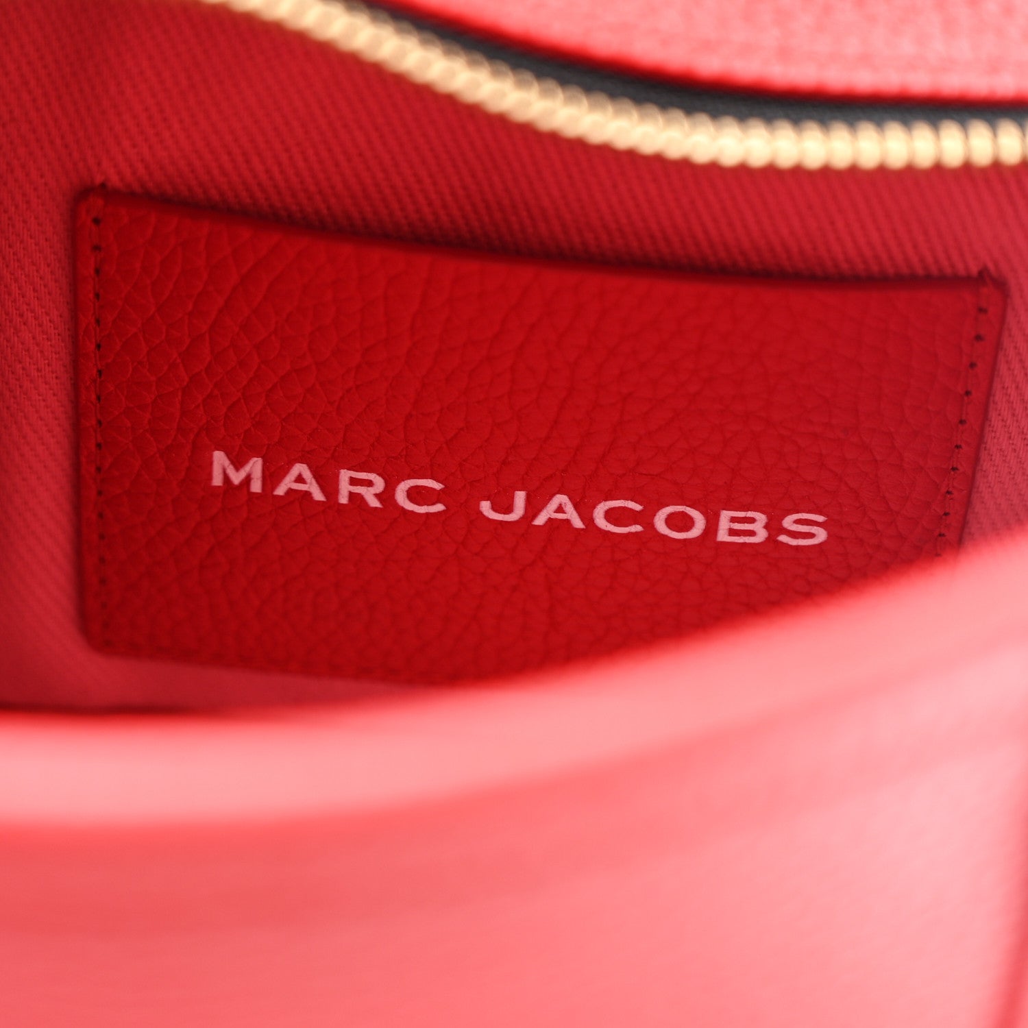 Marc Jacobs Grained Calfskin Small The Tote Bag True Red 6 of 11