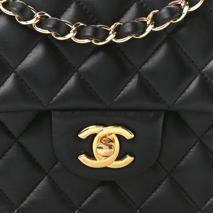 Chanel Lambskin Quilted Medium Double Flap Black 9 of 12