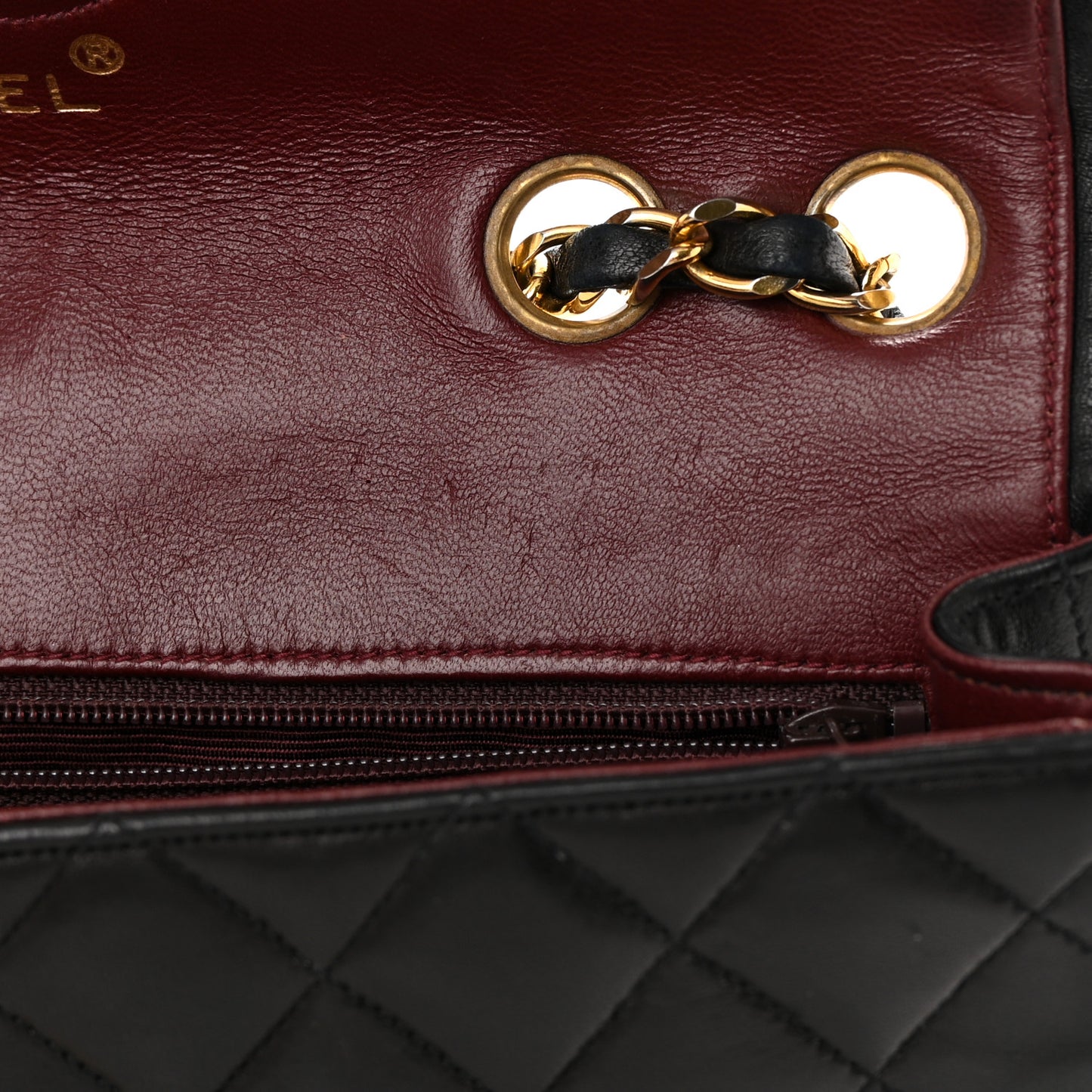 Lambskin Quilted Paris Medium Single Flap Black