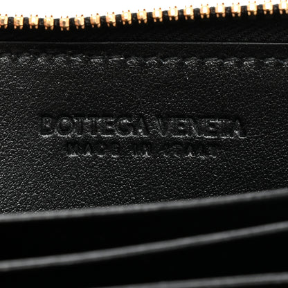 Bottega Veneta Nappa Intrecciato Cassette Accordion Zip Around Card Holder Black 6 of 6