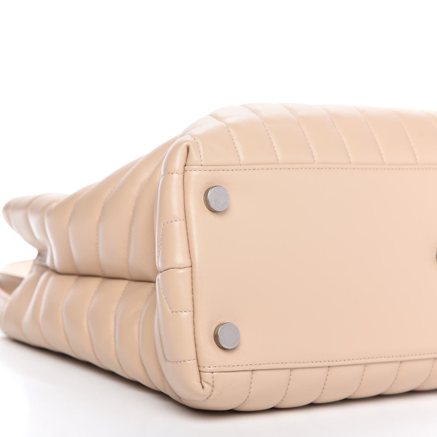 Saint Laurent Calfskin Y Quilted Monogram Large Loulou Shopper Nude Powder 6 of 9