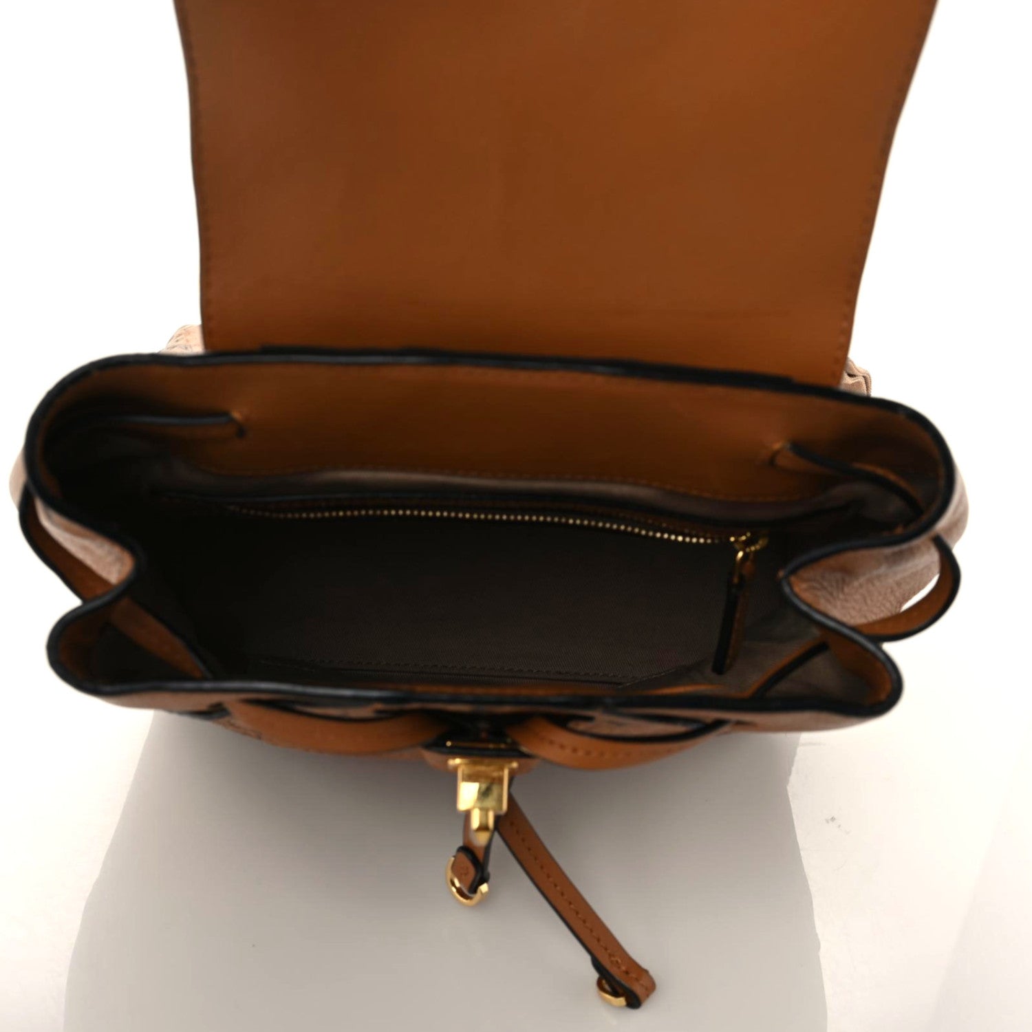 MCM Visetos Small Essential Backpack Cognac 7 of 11