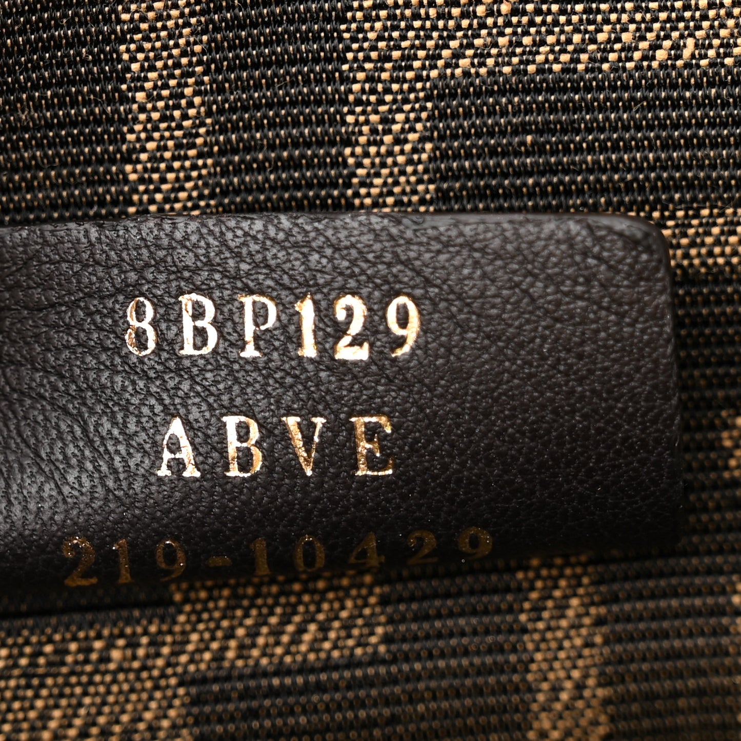 Shiny Nappa Small Fendi First Black