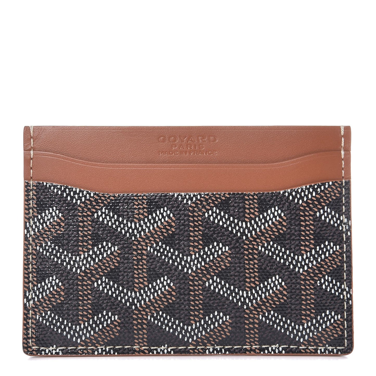 Goyardine Saint Sulpice Card Holder Black Gold