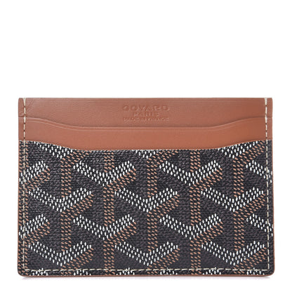 Goyard Goyardine Saint Sulpice Card Holder Black Gold 1 of 8