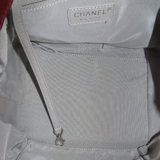 Chanel Lambskin Quilted Beijing Backpack Red 9 of 12