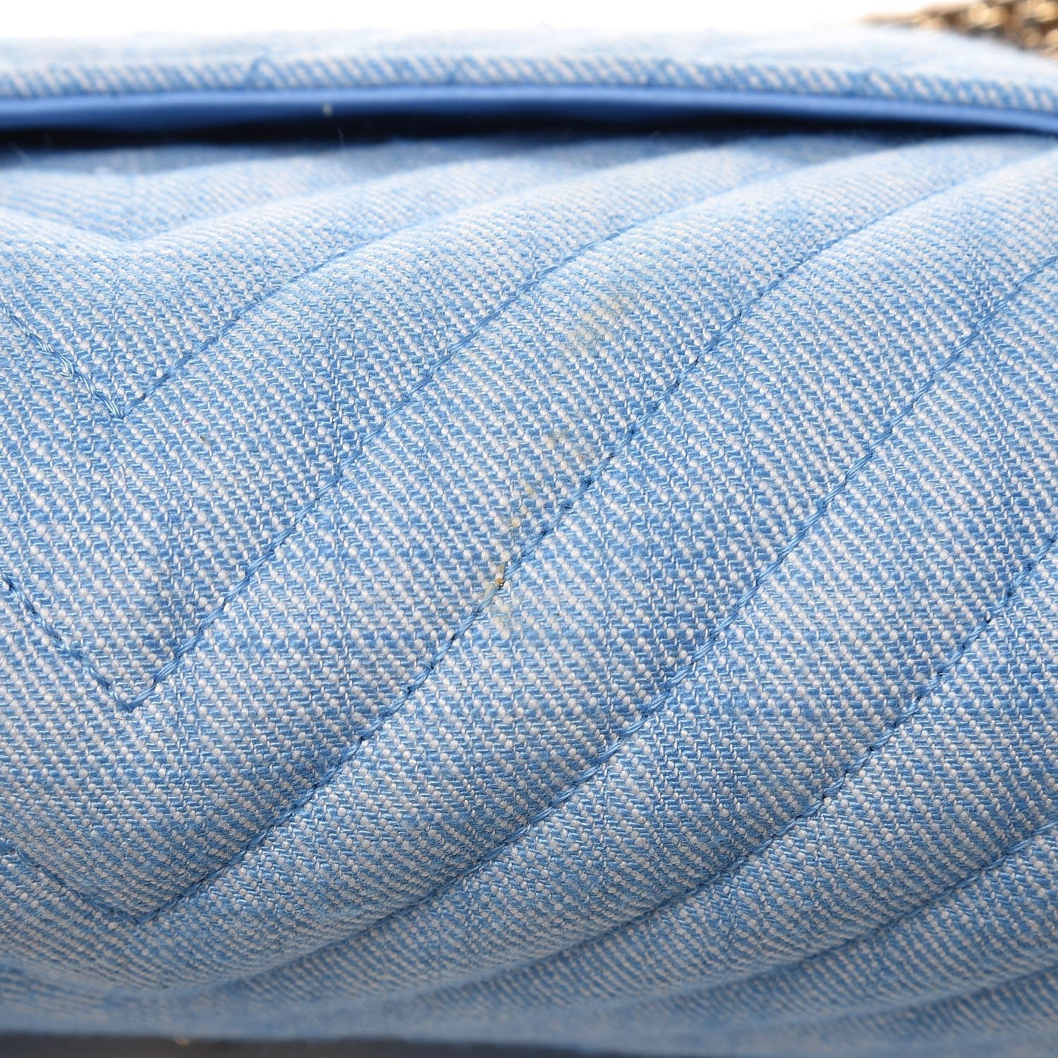 Chanel Denim Chevron Quilted 2.55 Reissue 226 Flap Light Blue 11 of 11