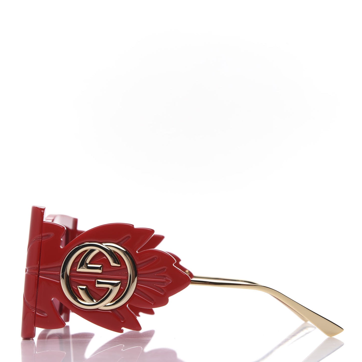 Acetate Square Frame Wing Sunglasses GG0535S Red