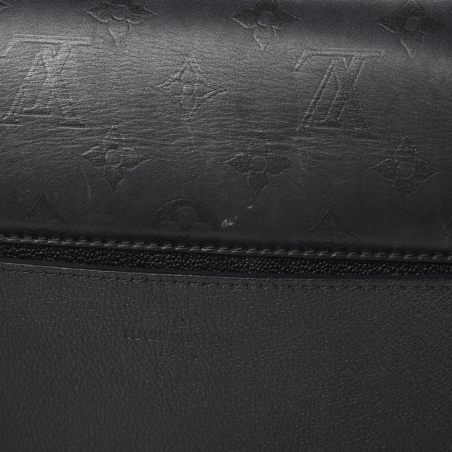 Louis Vuitton Calfskin Monogram Very One Handle Black 17 of 18