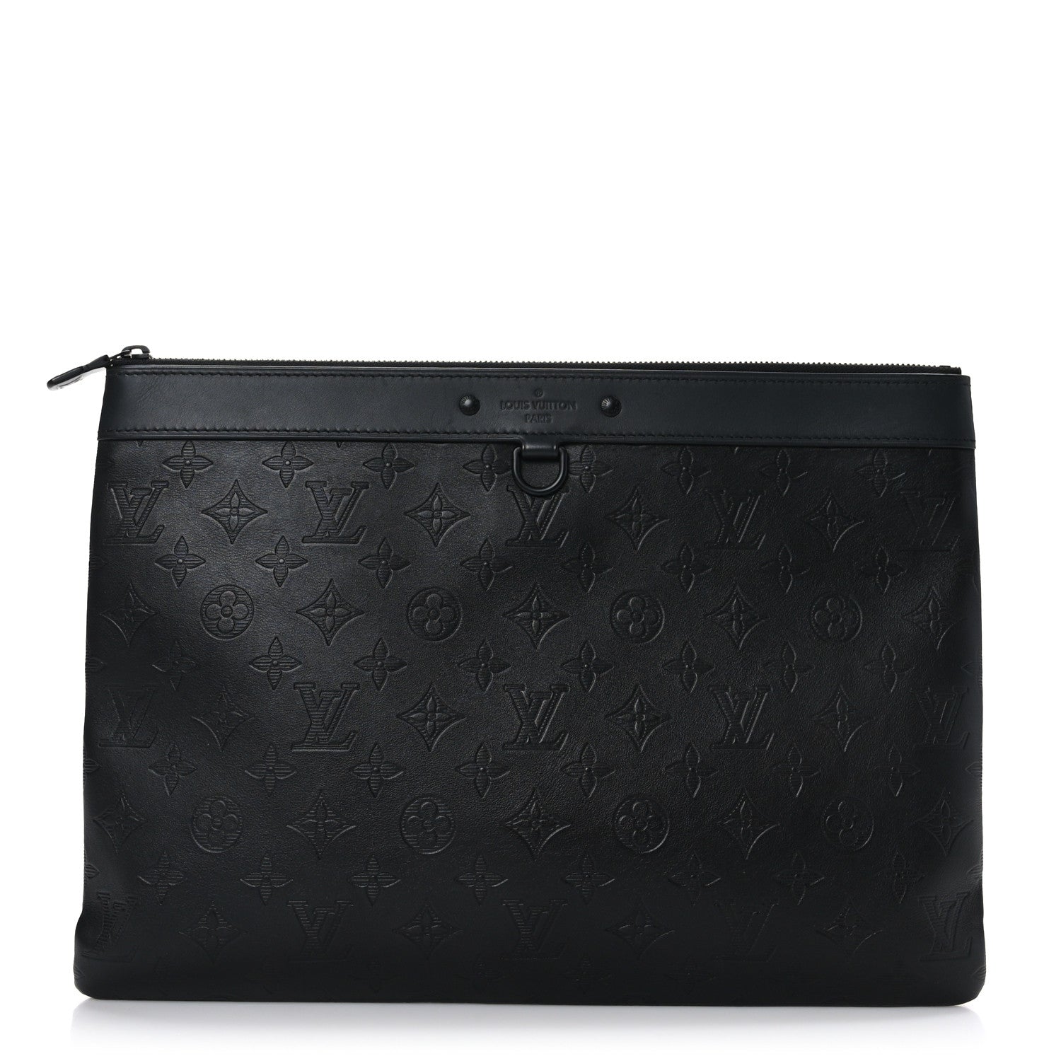 Louis Vuitton Calfskin Monogram Shadow Discovery Pochette Black 1 of 6
