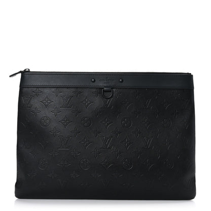 Louis Vuitton Calfskin Monogram Shadow Discovery Pochette Black 1 of 6