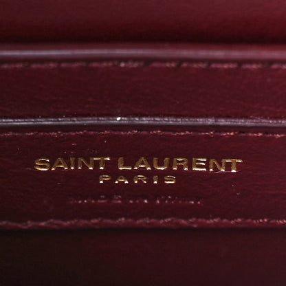 Saint Laurent Grain de Poudre Mini Classic Monogram Cassandra Top Handle Vintage White 6 of 8