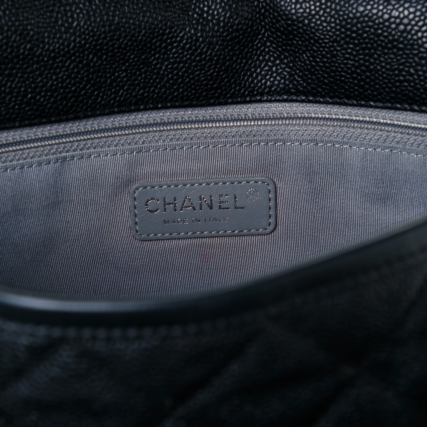 Chanel Caviar Quilted Large French Riviera Flap Black 6 of 11