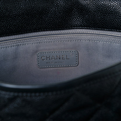 Chanel Caviar Quilted Large French Riviera Flap Black 6 of 11