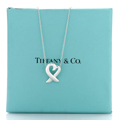 Tiffany Sterling Silver Paloma Picasso Loving Heart Pendant Necklace 5 of 5