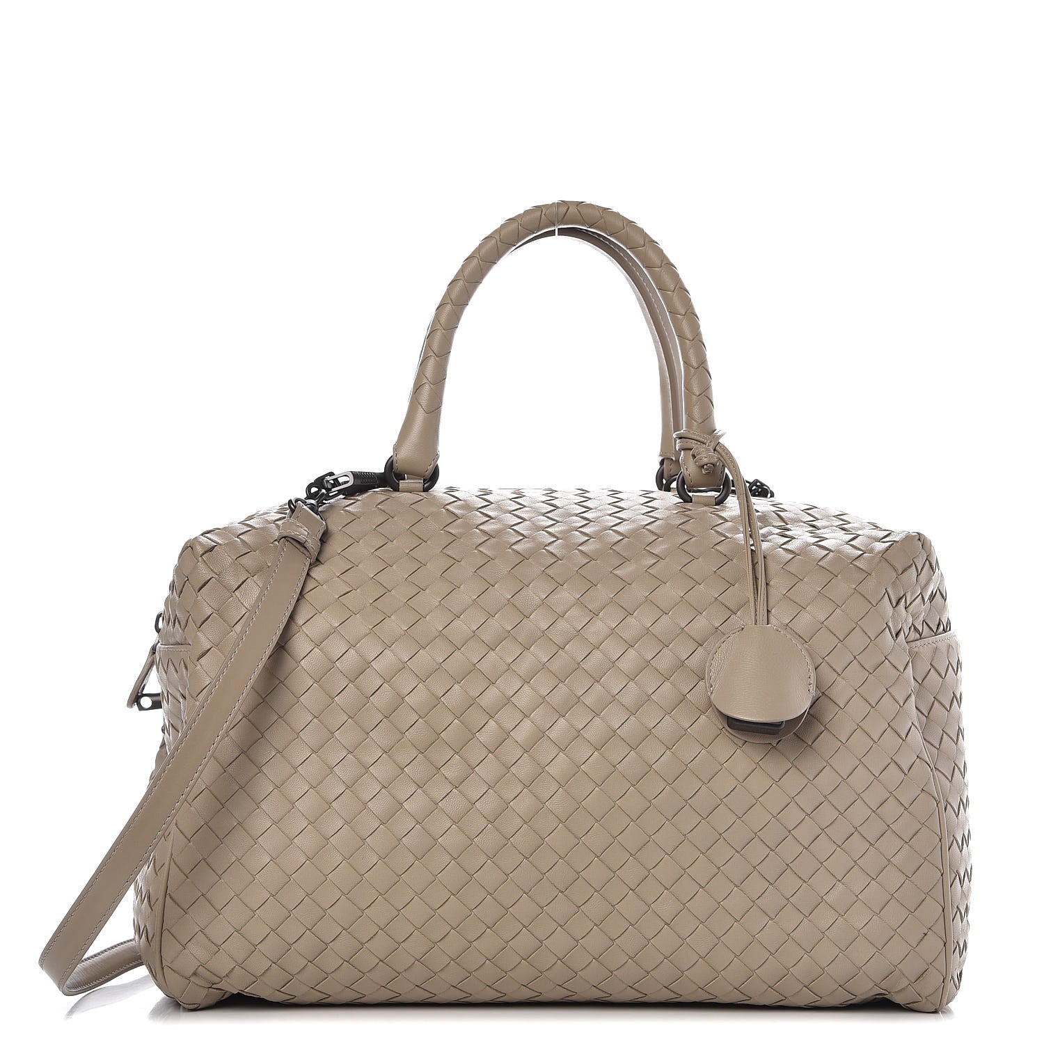 Bottega Veneta Nappa Intrecciato Satchel Mink 1 of 9