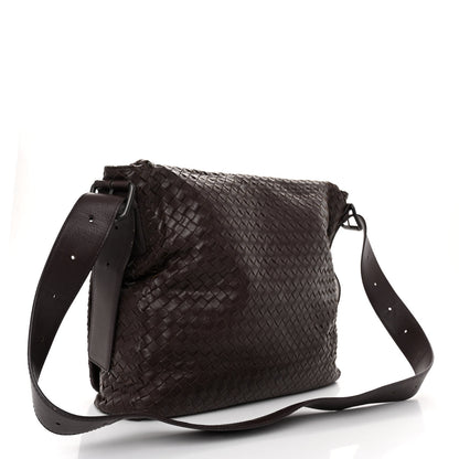 Bottega Veneta Nappa Intrecciato Messenger Bag Ebano 3 of 9