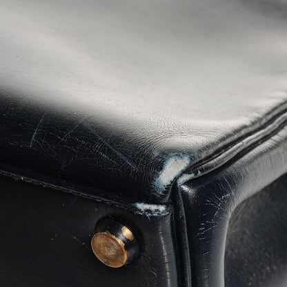 Hermes Box Kelly 28 Navy Bleu 9 of 9