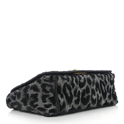 Christian Dior Velvet Mizza Embroidered Medium Caro Bag Gray 4 of 10