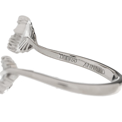 Anita Ko 18K White Gold Diamond Small Palm Leaf Ring 47 4 4 of 4
