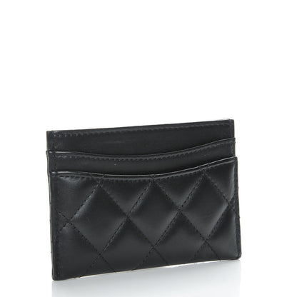 Chanel Lambskin Quilted Card Holder Black 3 of 9