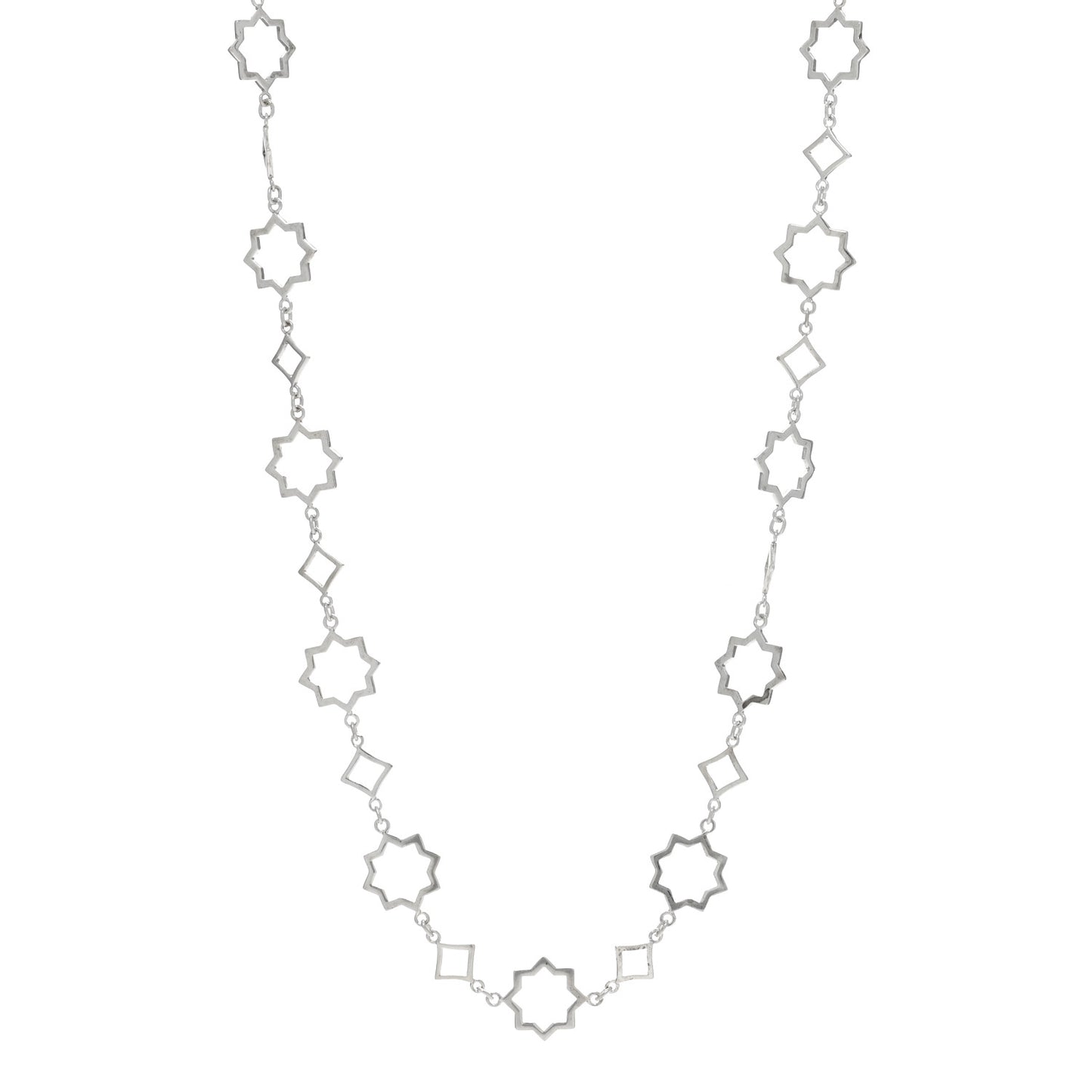 Sterling Silver Paloma Picasso Zellige Marrakesh Continuous Link Necklace