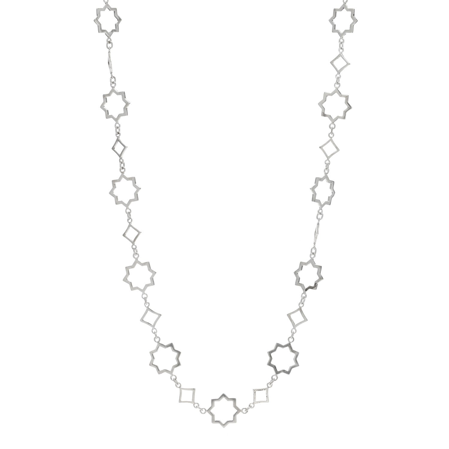 Tiffany Sterling Silver Paloma Picasso Zellige Marrakesh Continuous Link Necklace 1 of 4