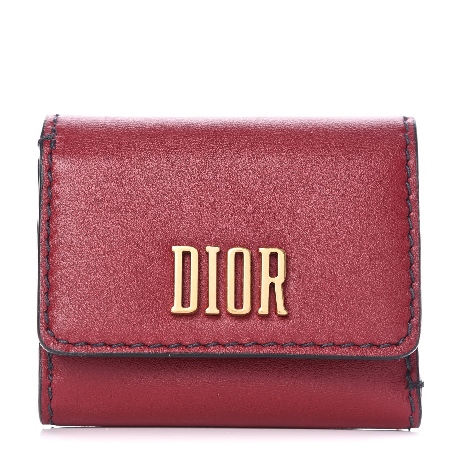 Christian Dior Calfskin Small Dfence Compact Wallet Scarlet 1 of 9