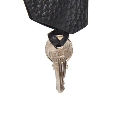 Hermes Taurillon Clemence Lock and Key Clochette Set Black 2 of 4
