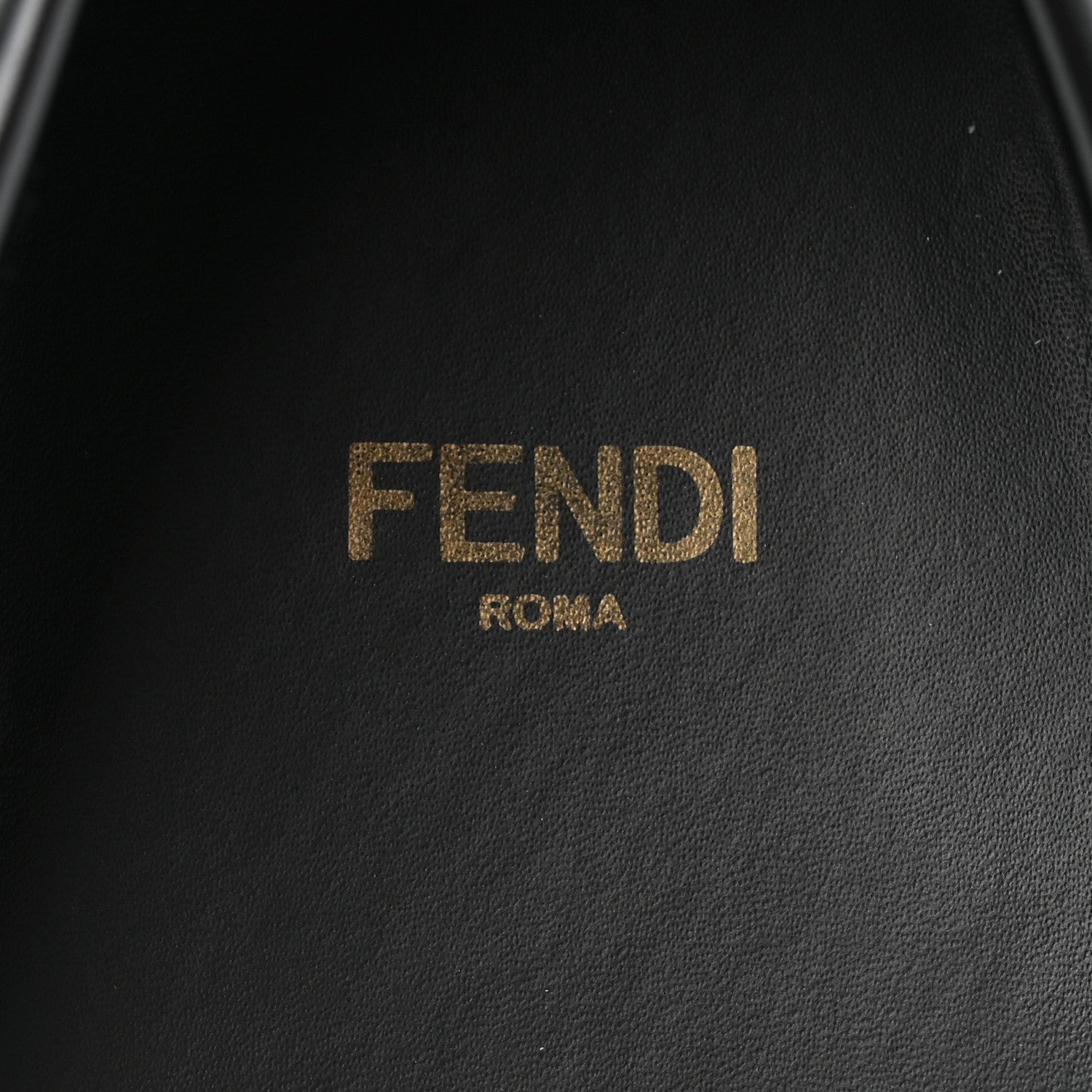 Fendi Vitello Abrasivato Fendigraphy 50mm Loafers 40.5 Black 7 of 9