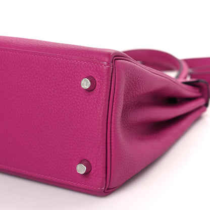 Hermes Togo Kelly Retourne 28 Rose Pourpre 9 of 9