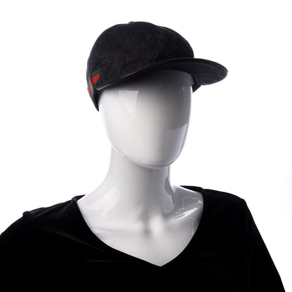 Gucci Monogram Web Baseball Hat M Black 2 of 8