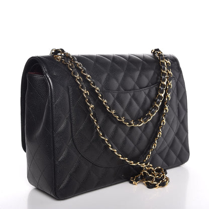 Chanel Caviar Quilted Maxi Double Flap Black 3 of 7