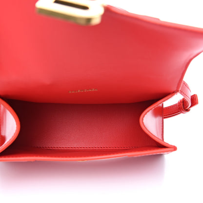 Balenciaga Shiny Box Calfskin Hourglass Top Handle Bag XS Bright Red 4 of 7