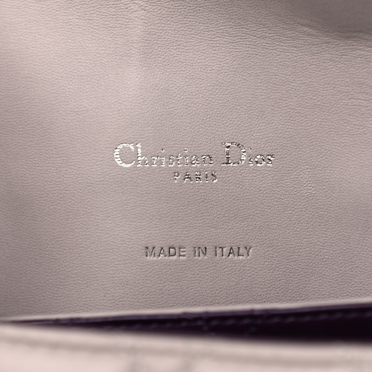 Lambskin Cannage Large Miss Dior Flap Grey