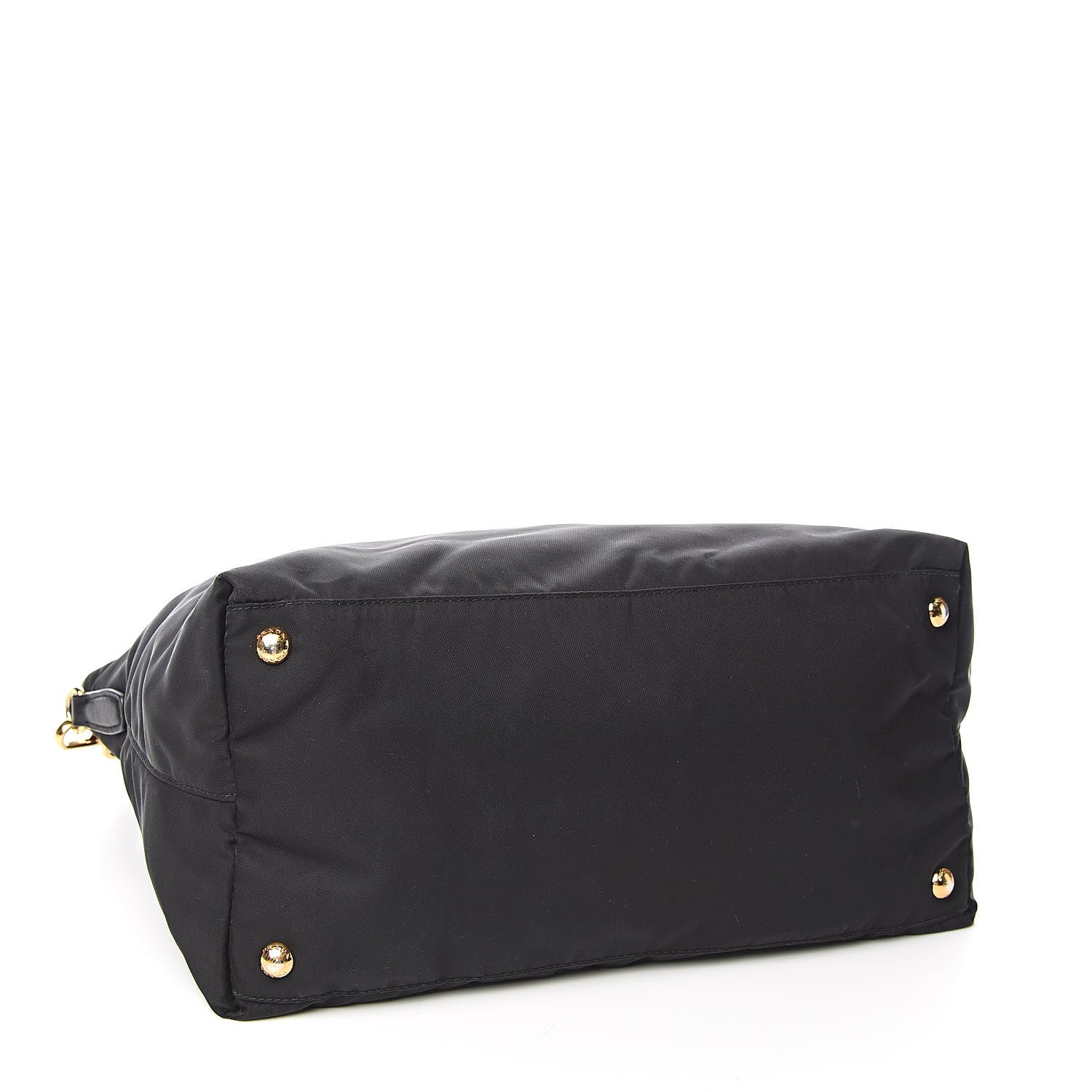 Prada Tessuto Nylon Saffiano Tote Black 4 of 15