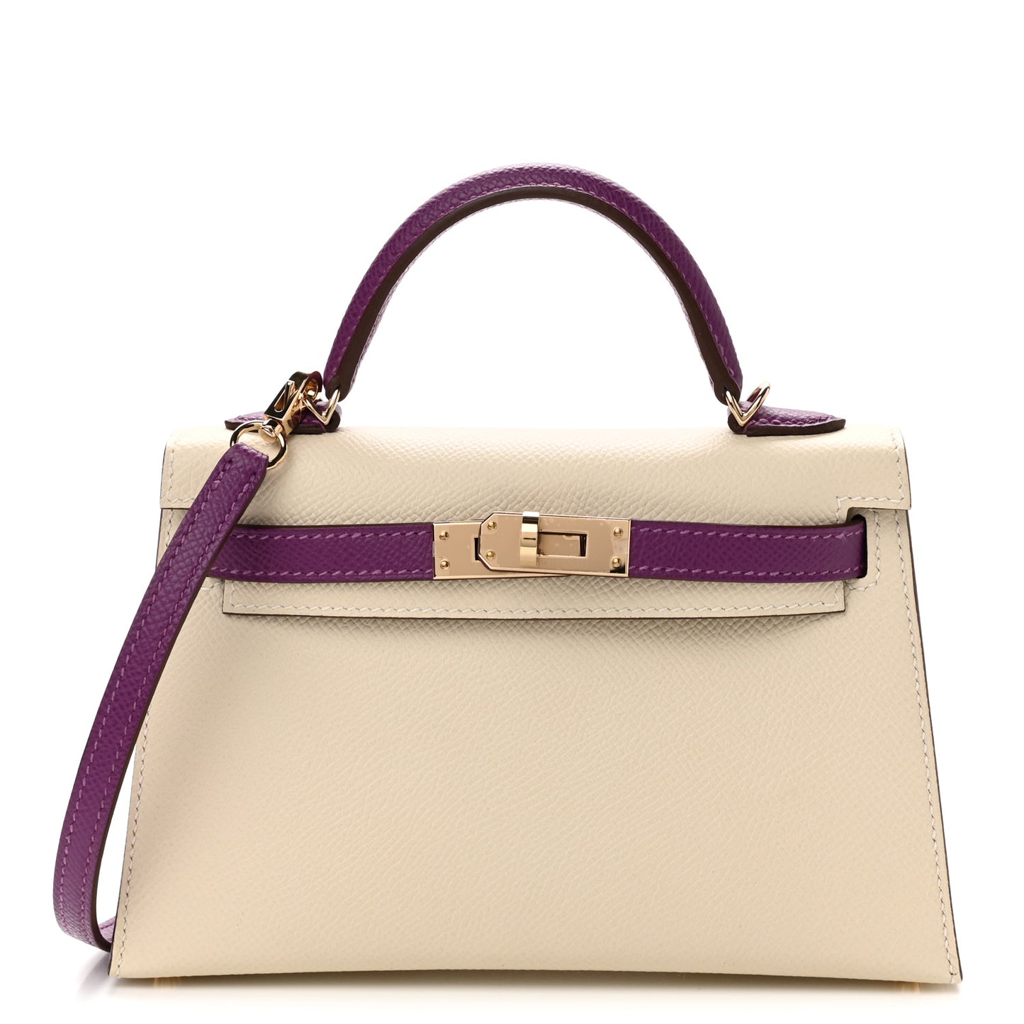 Epsom Horseshoe Mini Kelly Sellier 20 Craie Anemone