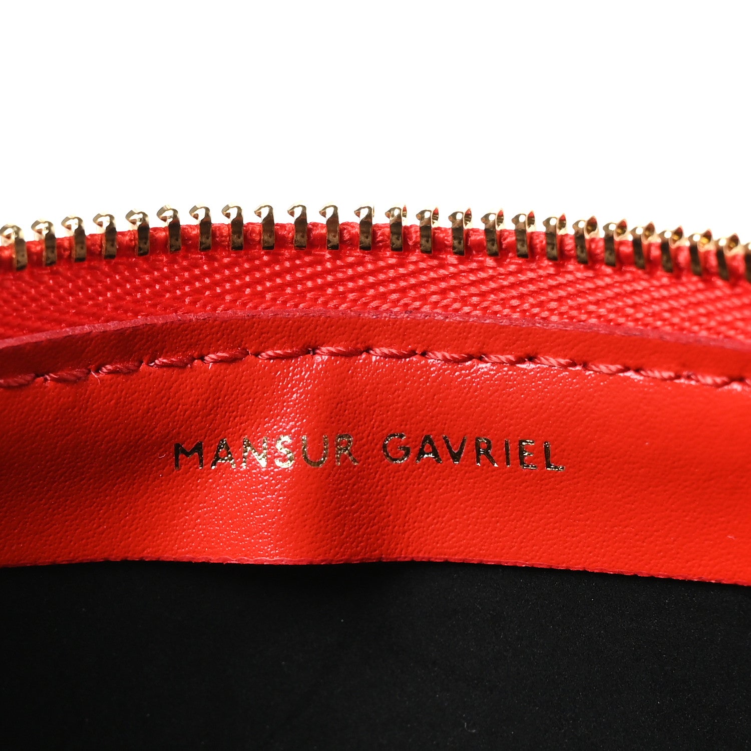 Mansur Gavriel Calfskin Gaia Shoulder Bag Poppy 6 of 10