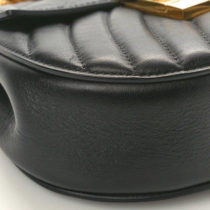 Chloe Calfskin Quilted Mini Drew Bijou Shoulder Bag Black 8 of 10