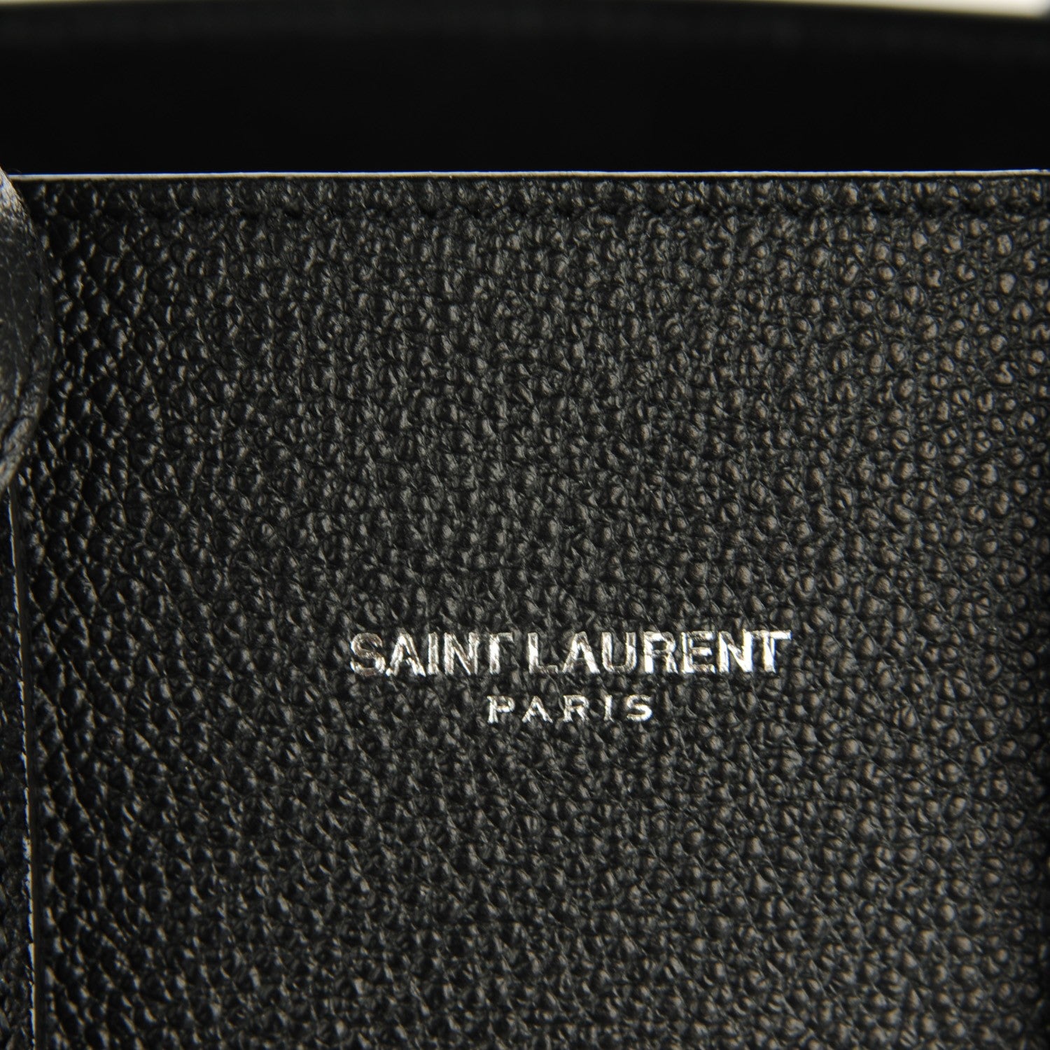 Saint Laurent Grained Calfskin Nano Sac De Jour Black 7 of 8