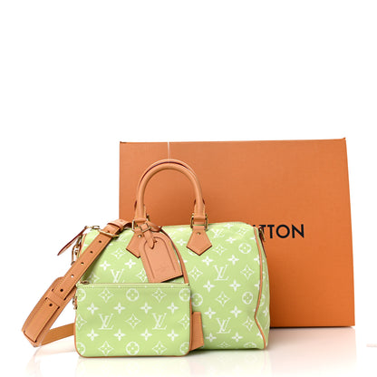Louis Vuitton Calfskin Monogram Speedy P9 Bandouliere 30 Frozen Lime 11 of 11