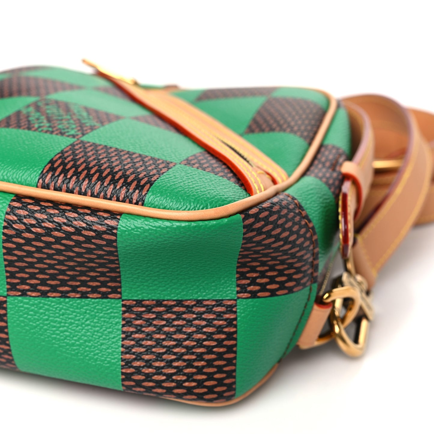 Damier Pop Chess Messenger Green