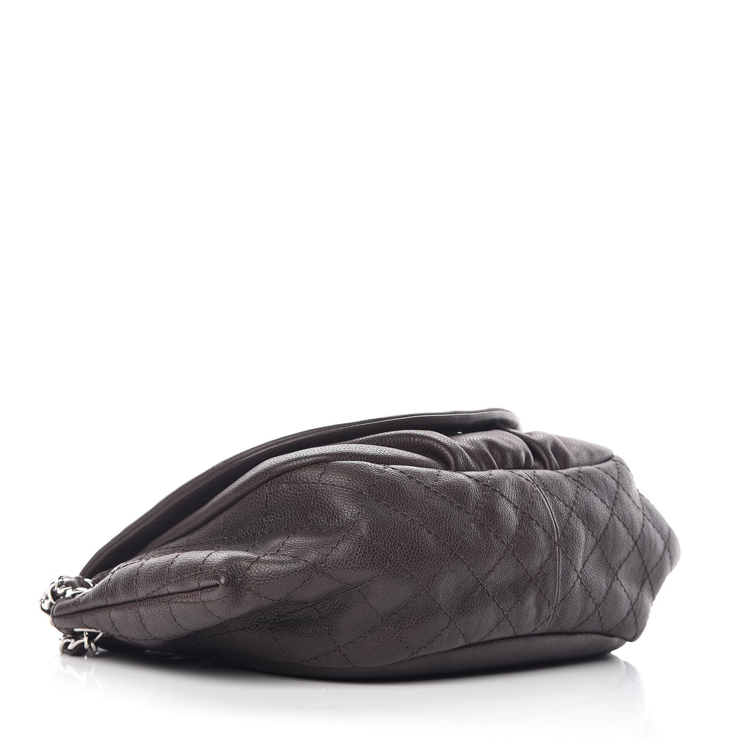 Chanel Caviar Half Moon Large Flap Dark Brown 5 of 15
