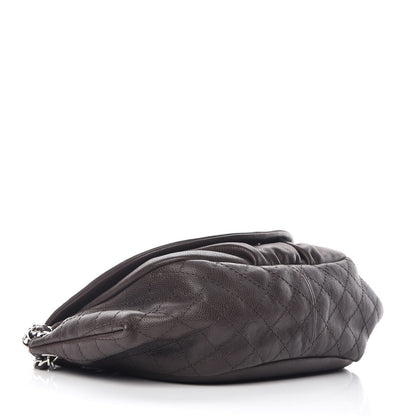 Chanel Caviar Half Moon Large Flap Dark Brown 5 of 15