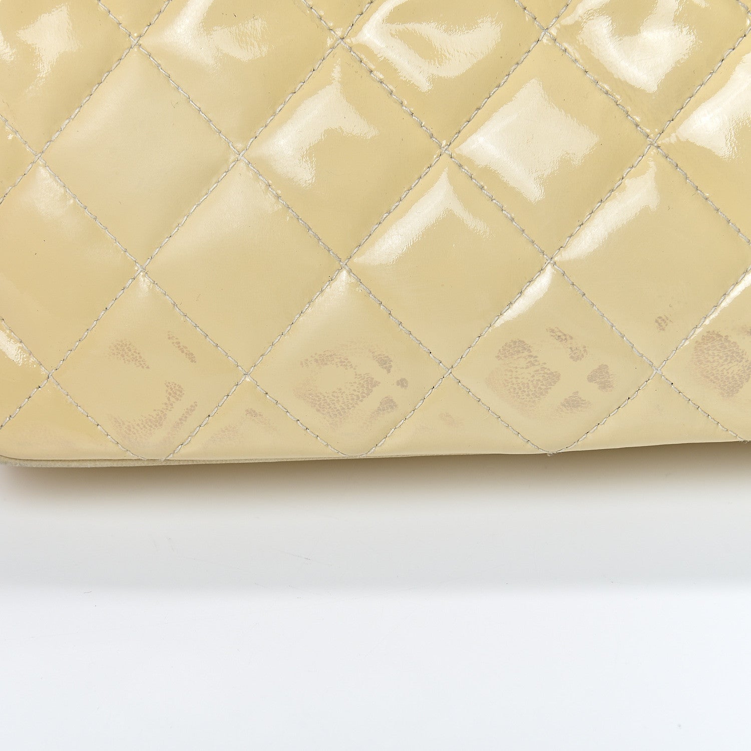 Chanel Patent Quilted Tassel Camera Case Beige 14 of 16